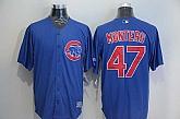 Chicago Cubs #47 Miguel Montero Blue New Cool Base Stitched Baseball Jersey,baseball caps,new era cap wholesale,wholesale hats